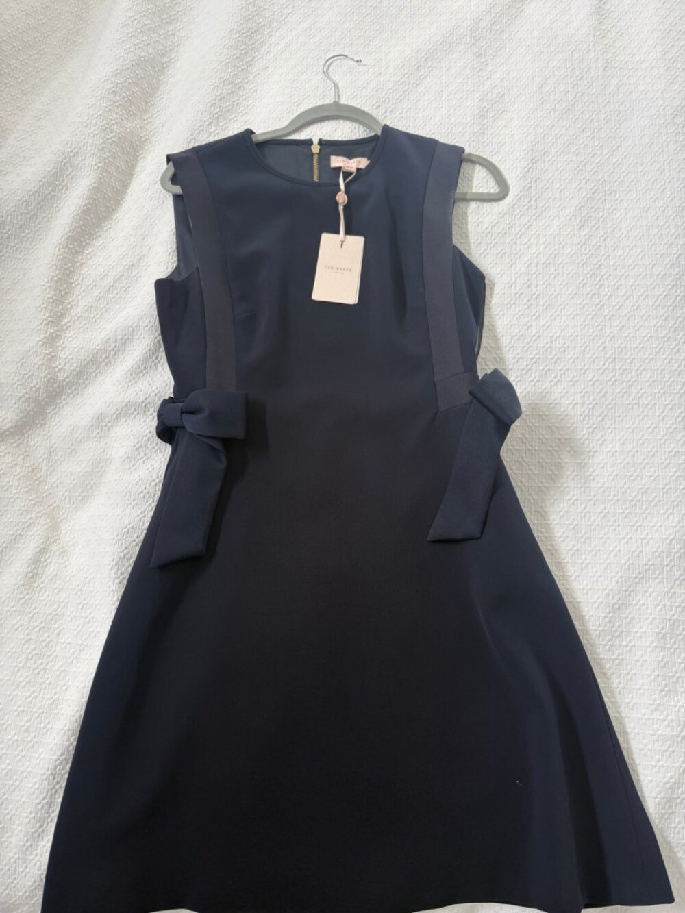 Ted Baker Zamelia Navy Bow Dress NWT Size 2